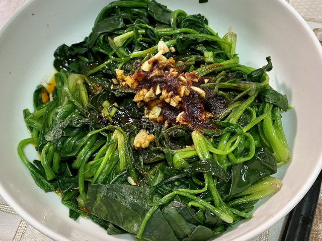 凉拌菠菜粉条