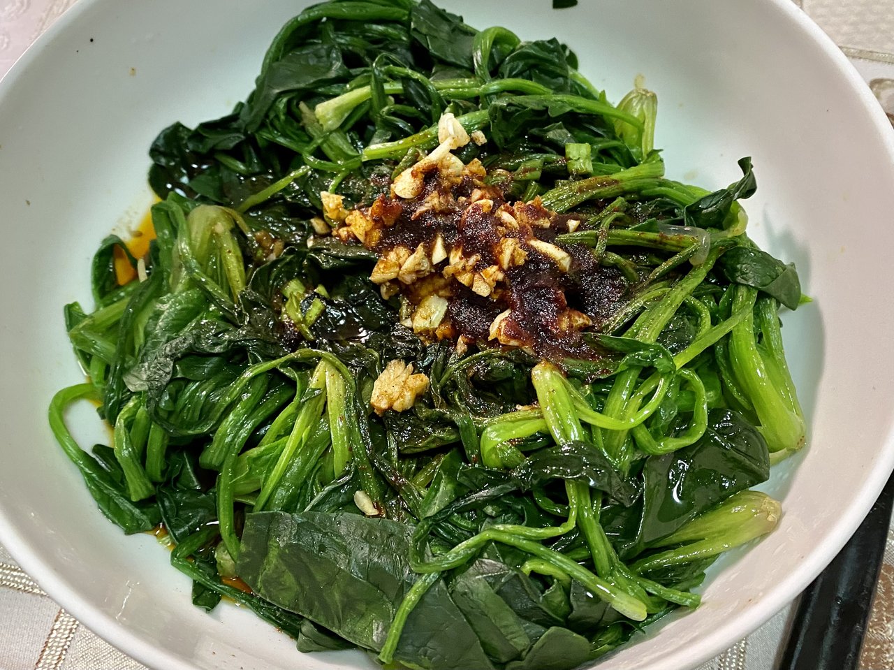 凉拌菠菜粉条