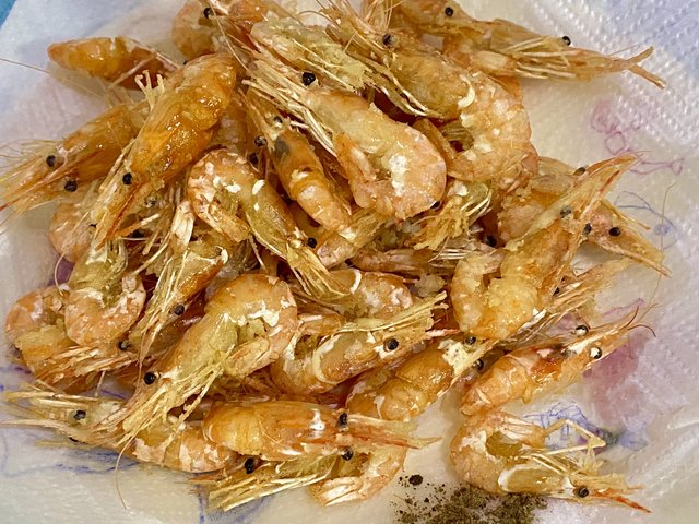 干炸小河虾