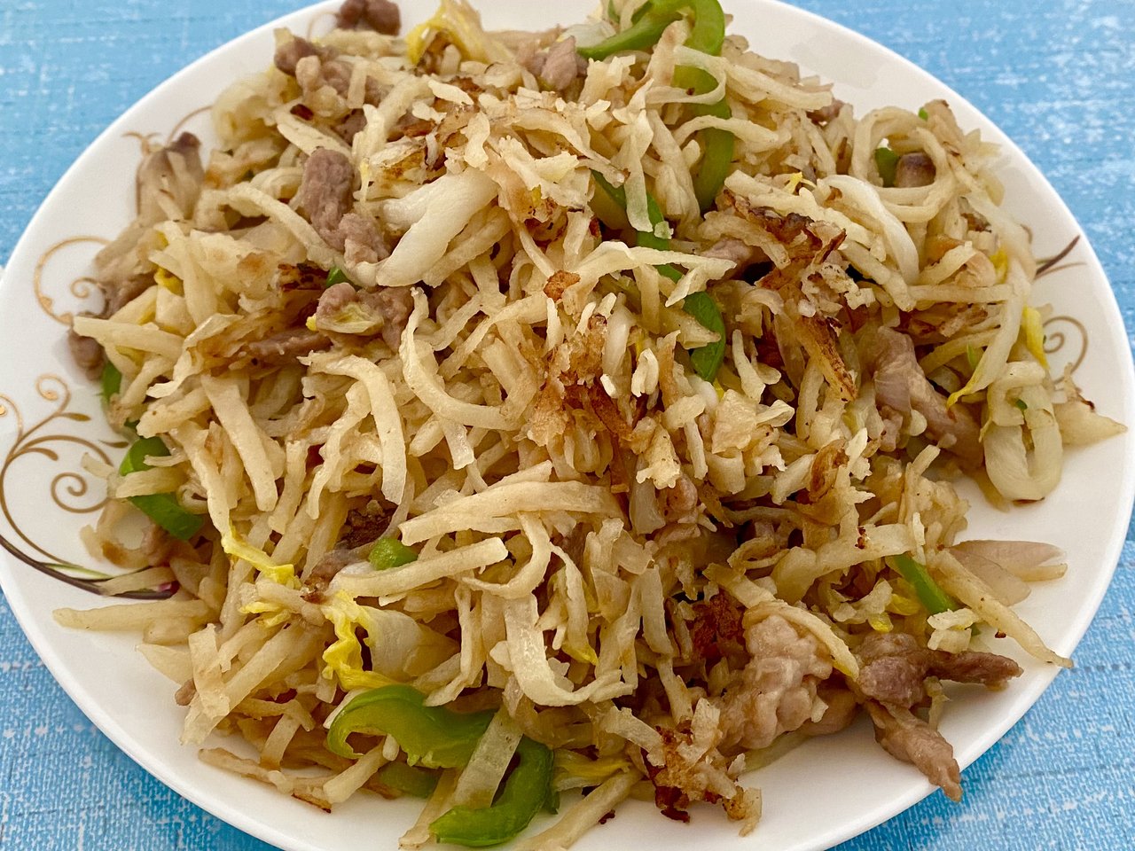 肉丝炒饼