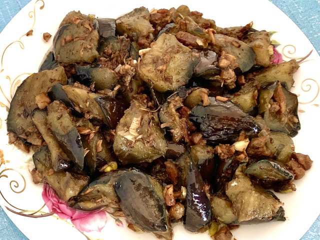 臊子肉烧茄子