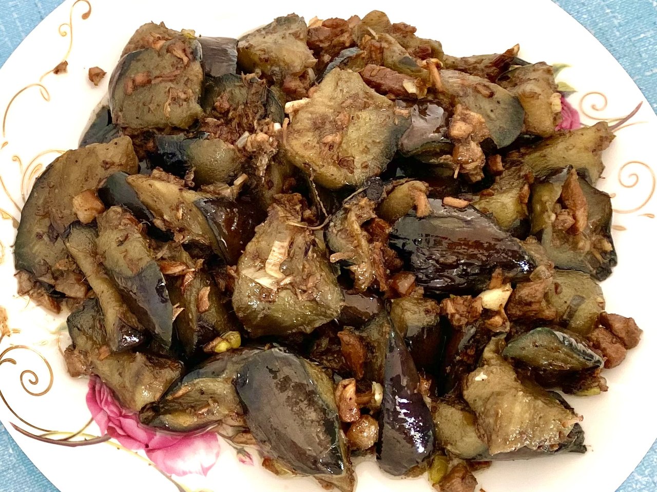 臊子肉烧茄子