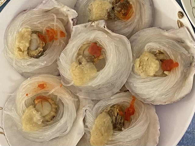 蒜蓉粉丝蒸扇贝