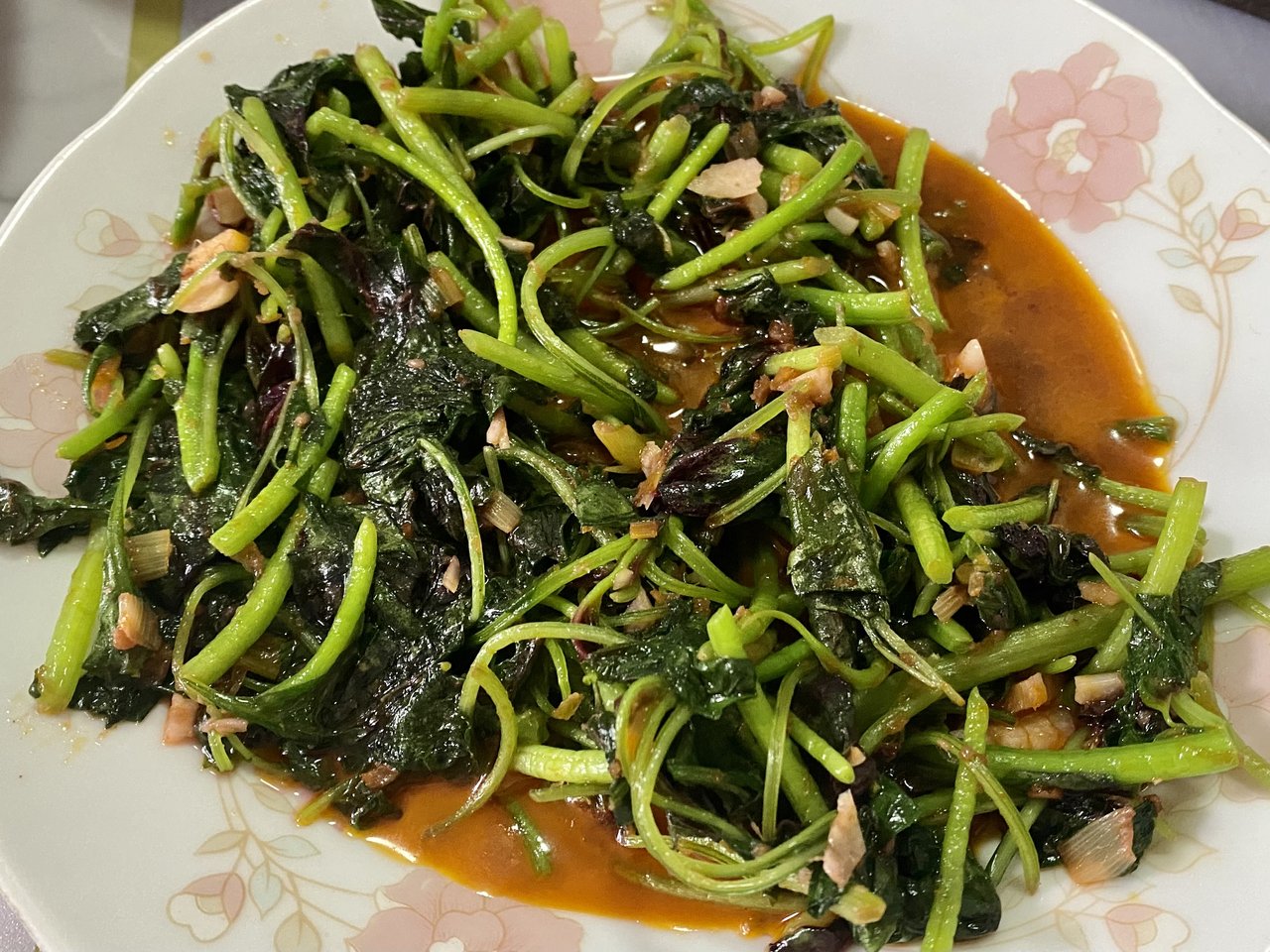 虾酱炒苋菜