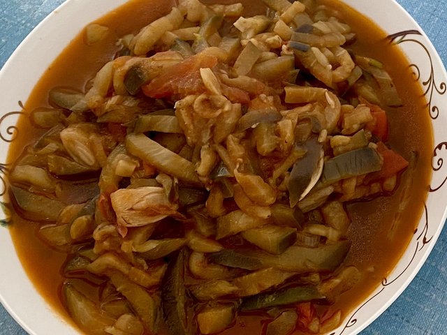 西红柿炒茄丝
