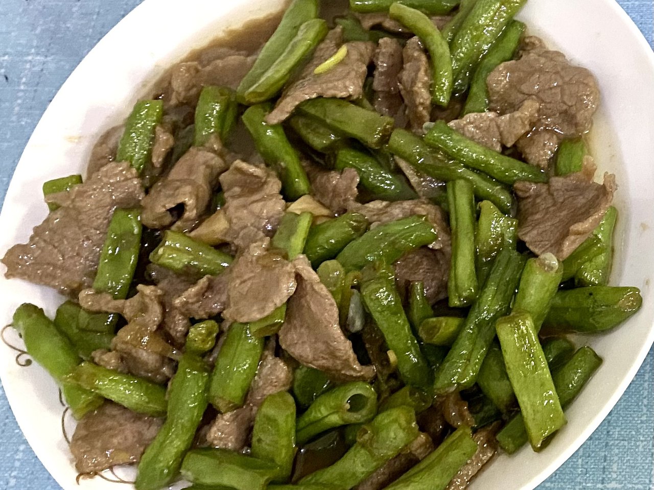 豆角炒牛肉